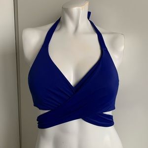 Athleta 32 B/C wrap swimsuit bikini top